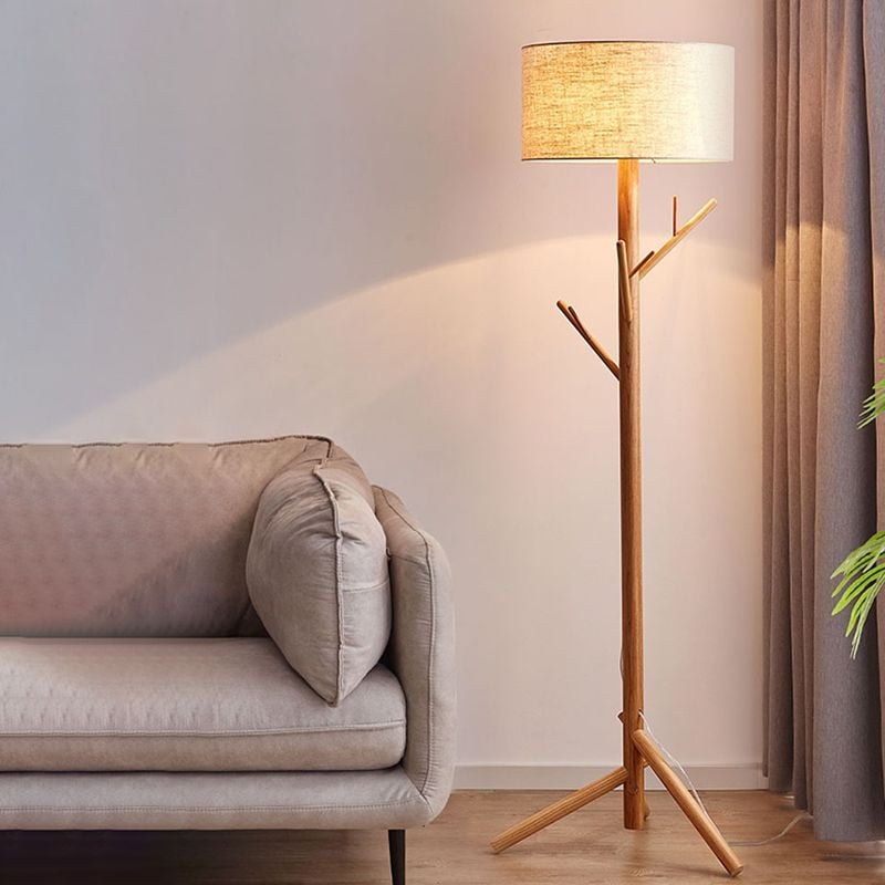 Nerion - Japanse Boom Stijlvolle Natuurlijke Vloerlamp voor Woonkamer
