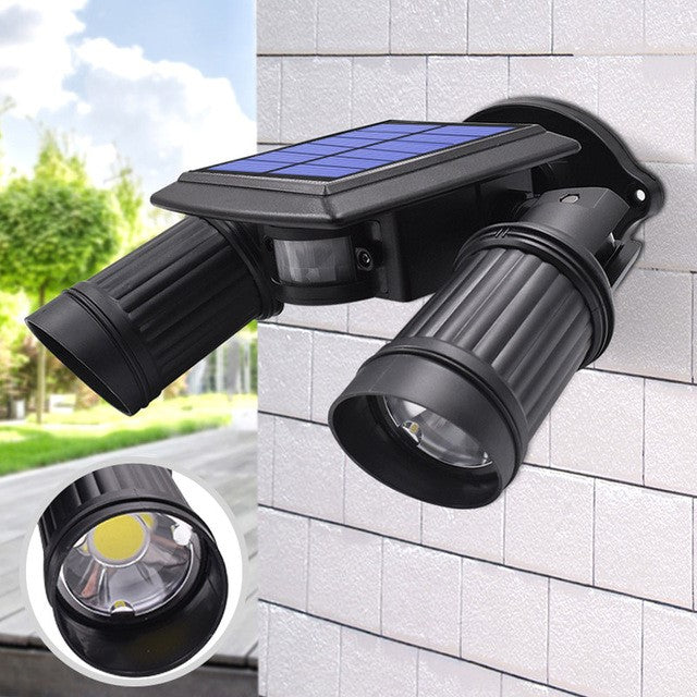 Veltrinox – Solar LED security light with motion sensor double head for outdoor use
