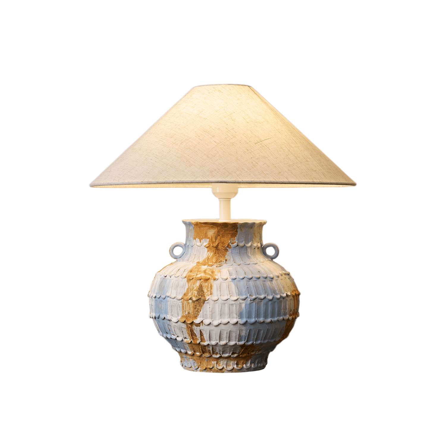 Lumorae – Organic Table Lamp with Sculptural Glass Shape