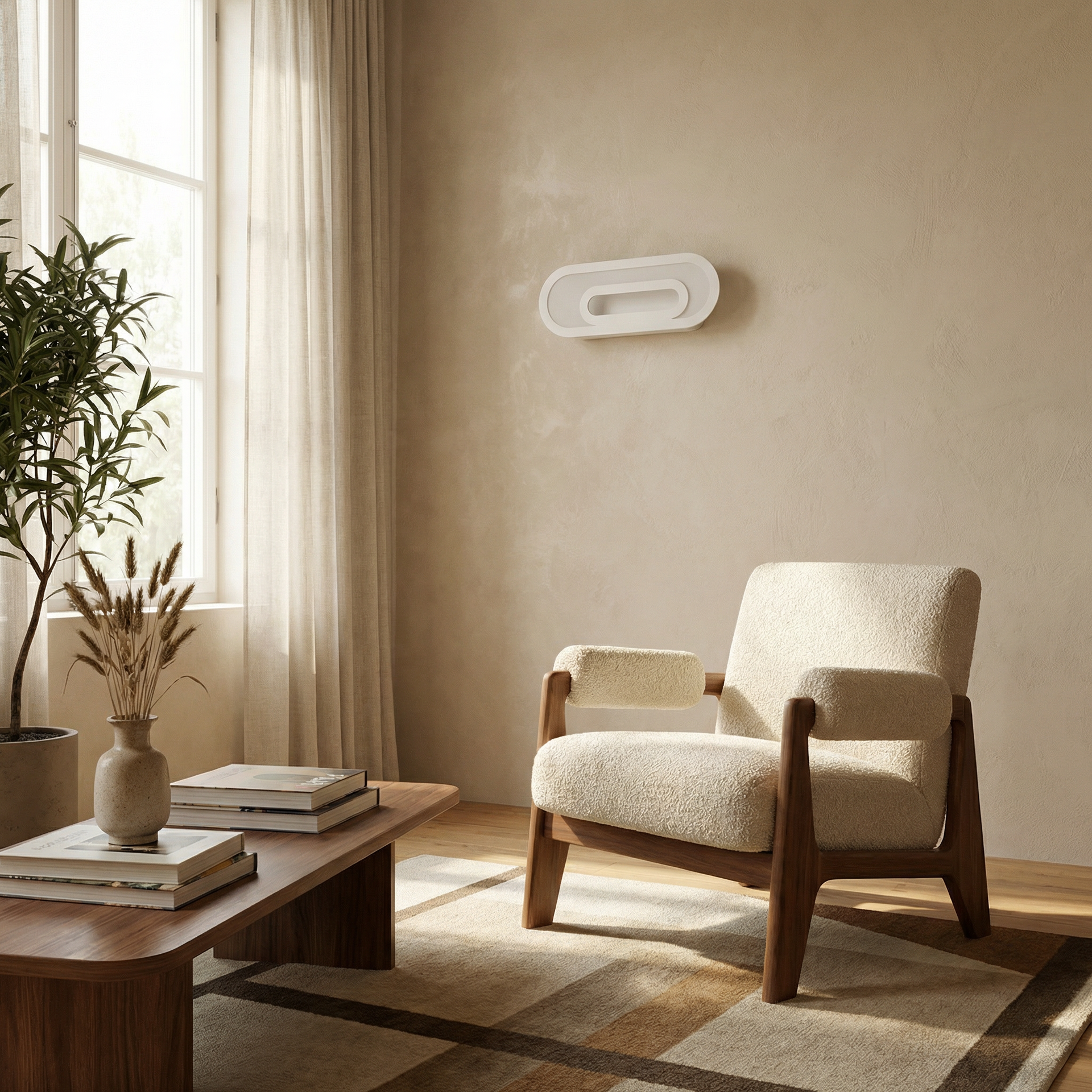 Celund - Minimalistische Witte Wandlamp