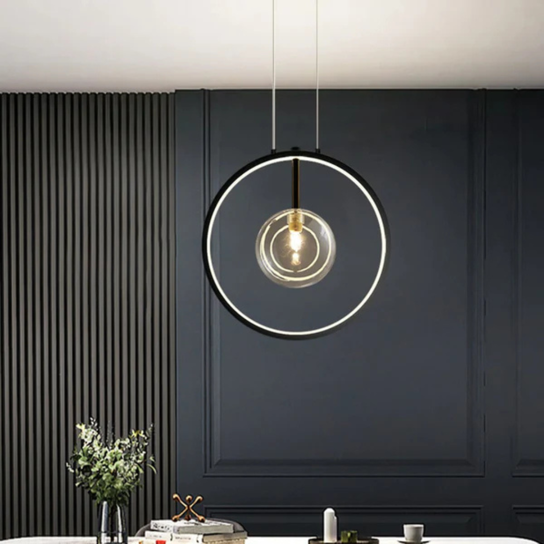 Glowt - Minimalistische Zwarte Hanglamp