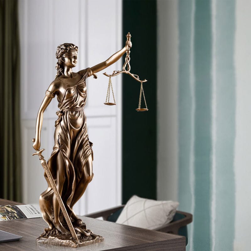 Justevara - Sculptură decorativă Doamna Justiție