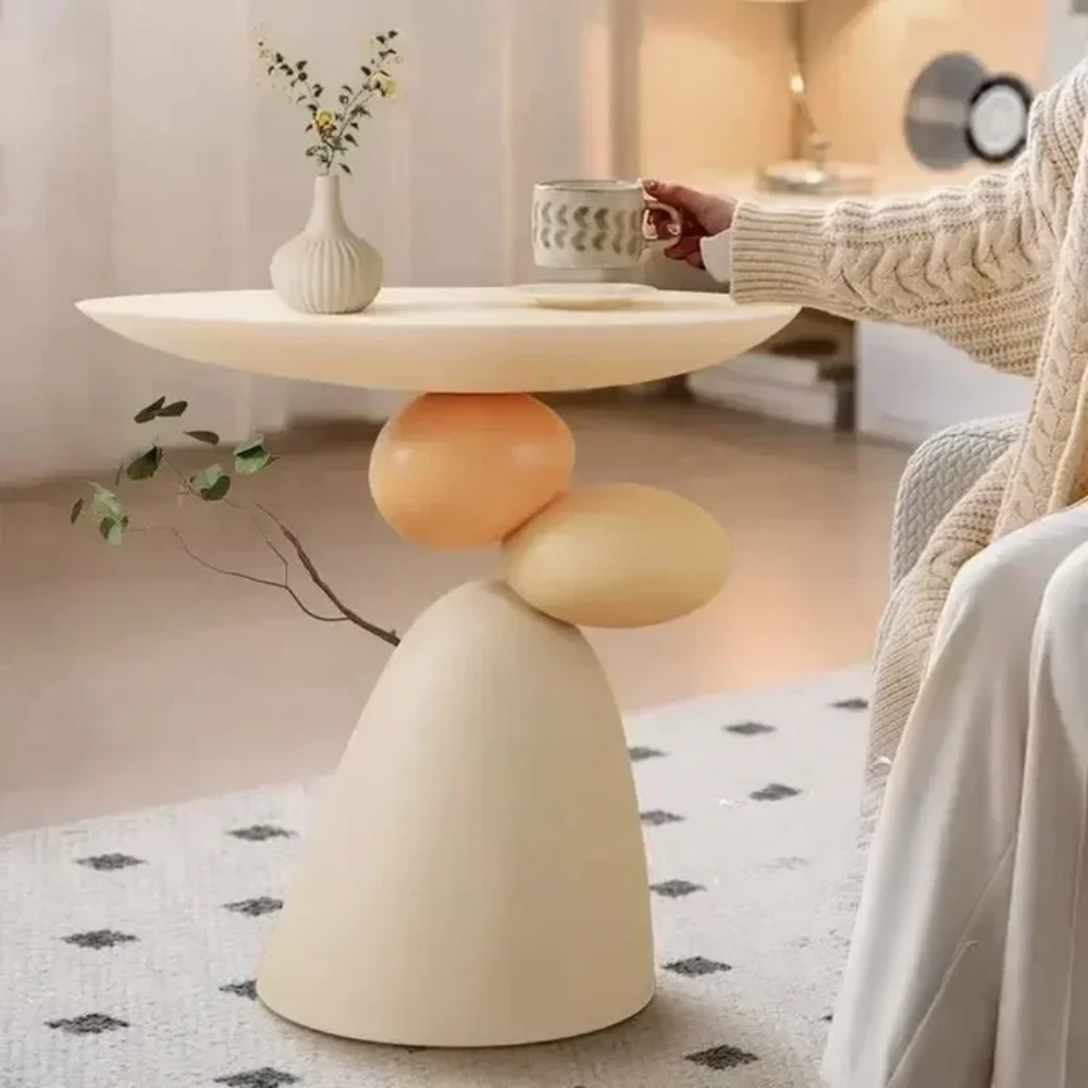 Alvèran - Dizajnový príručný stolík do obývačky s úložným priestorom