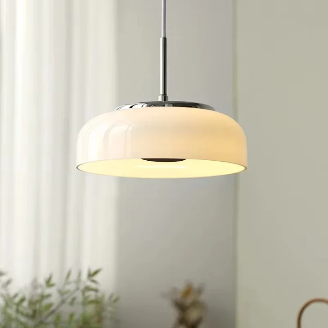 Grava - Hanglamp Chroom Wit