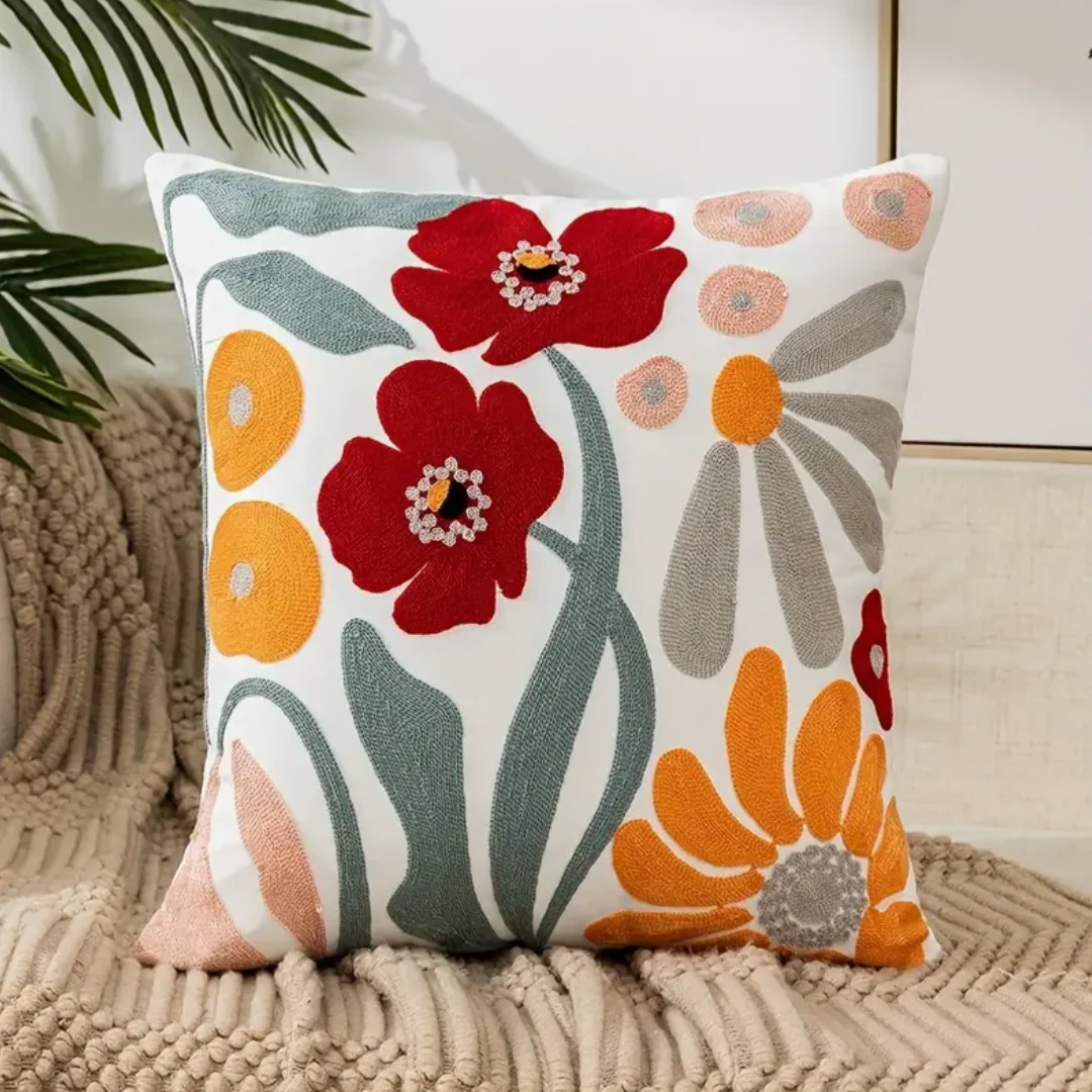 Loxi - Sierkussen met Bloemenprint