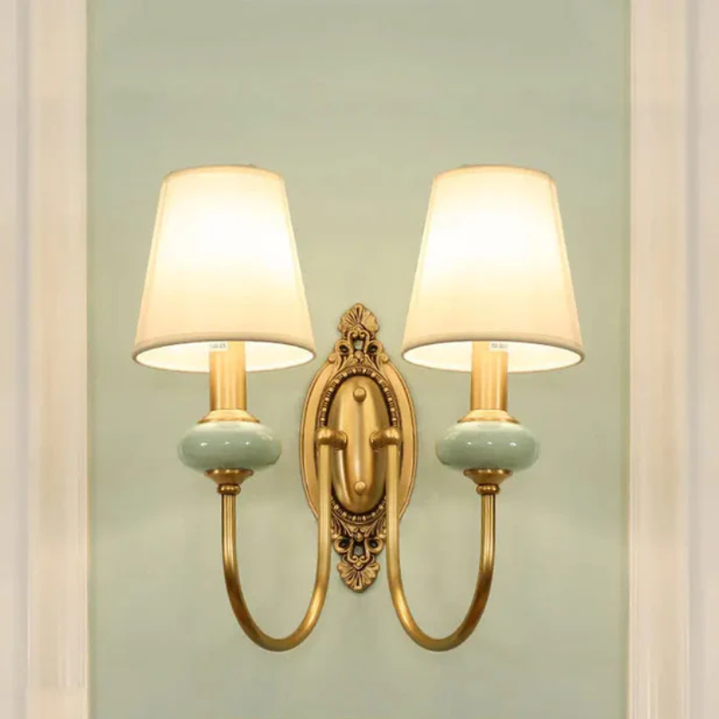 Halcyon - Vintage Retro Wandlamp Koper