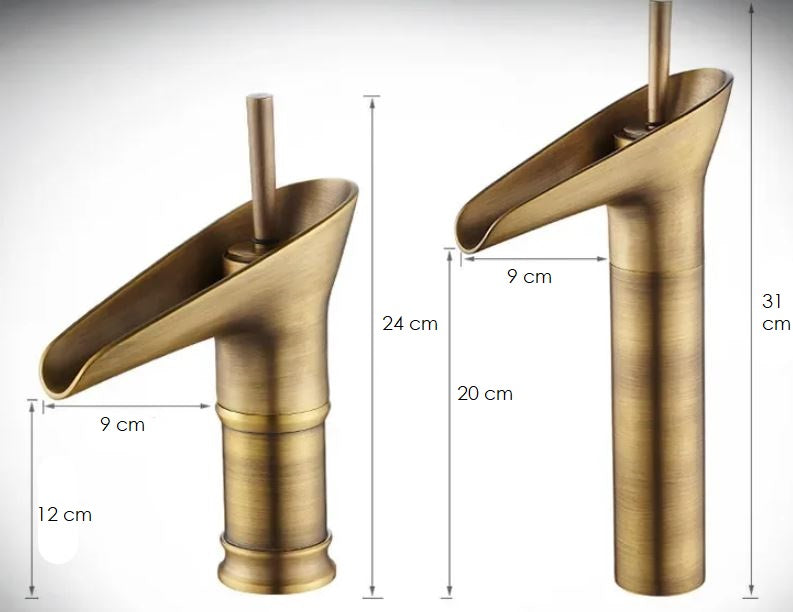 Mirelia - Eenhendel Retro Waterval Kraan voor Moderne Wastafel