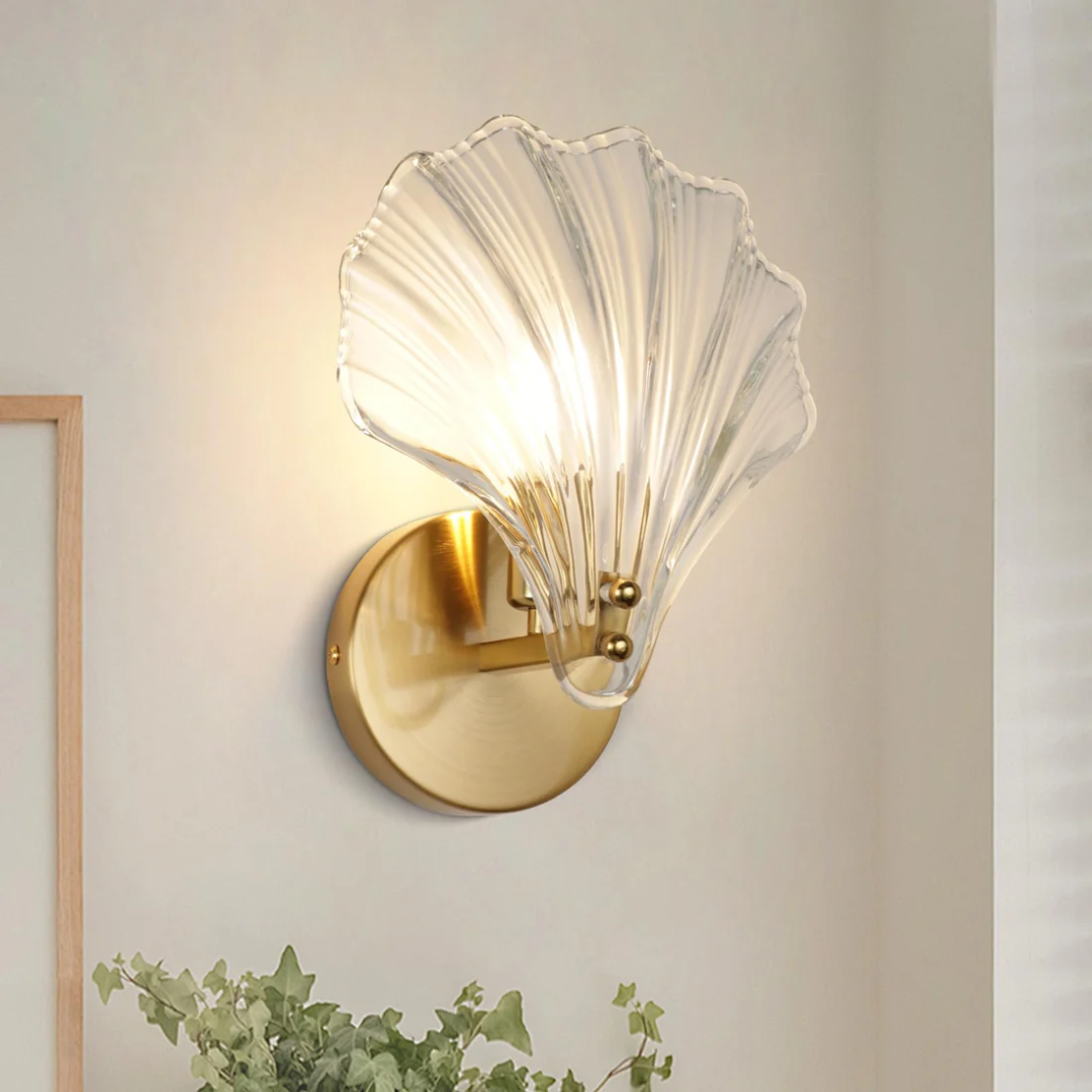 Novaen - Glas Schelp Wandlamp
