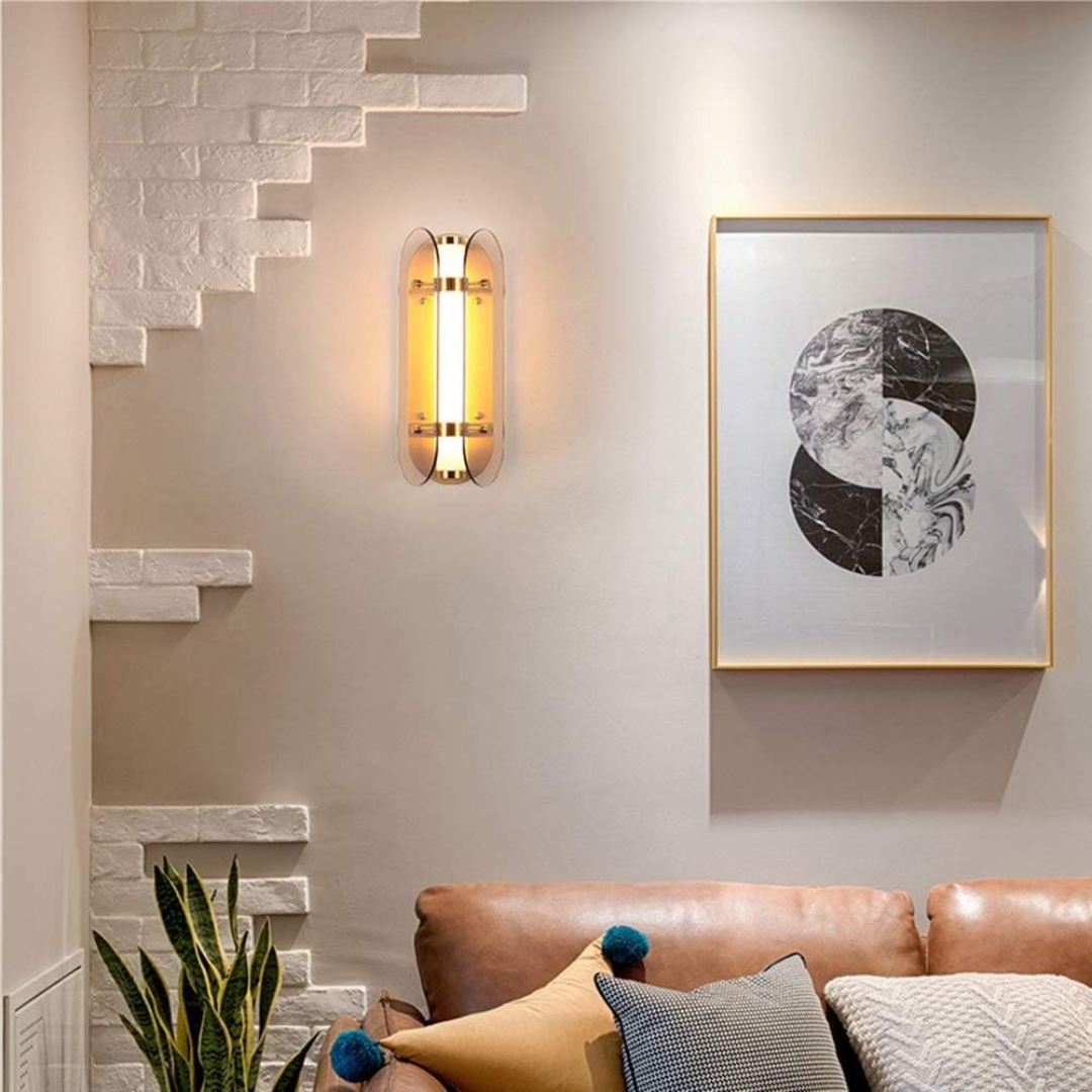Orvara - Luxe LED Wandlamp Glas | Stijlvolle Wandverlichting