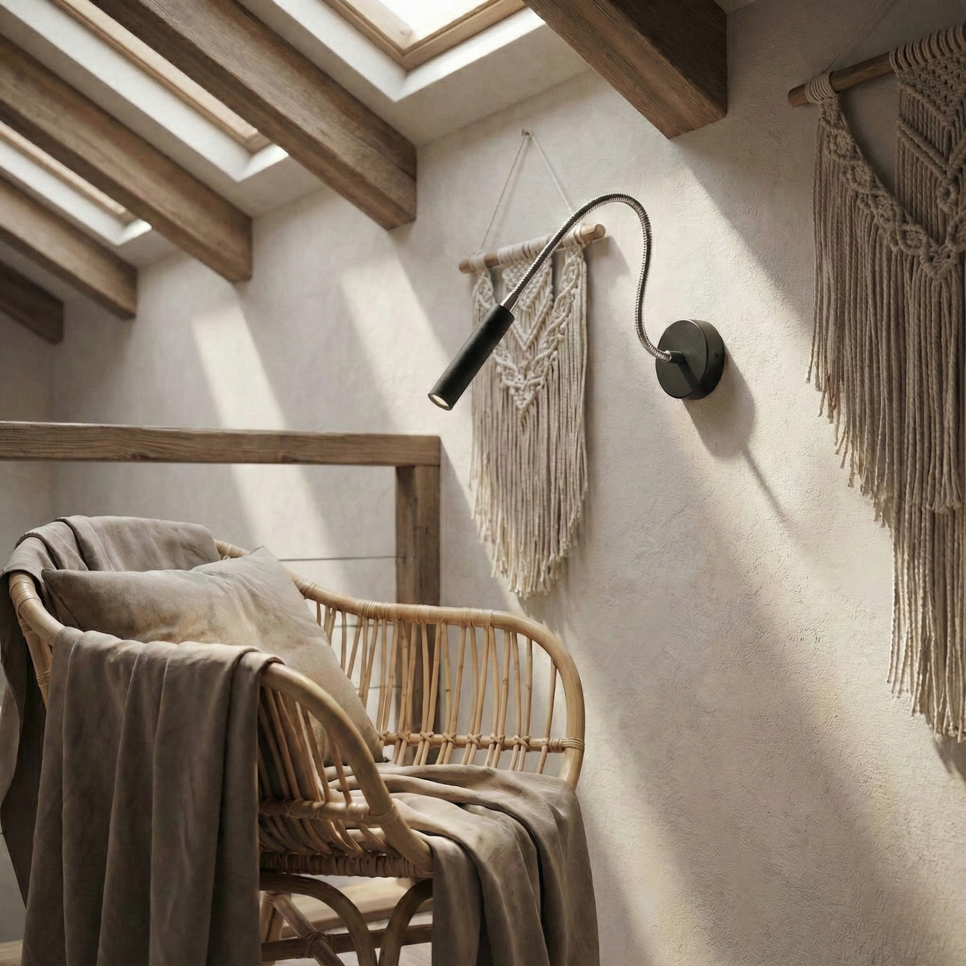 Mikanord - Nastaviteľná minimalistická nástenná lampa