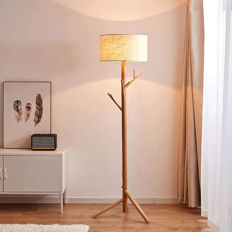 Nerion - Japanse Boom Stijlvolle Natuurlijke Vloerlamp voor Woonkamer