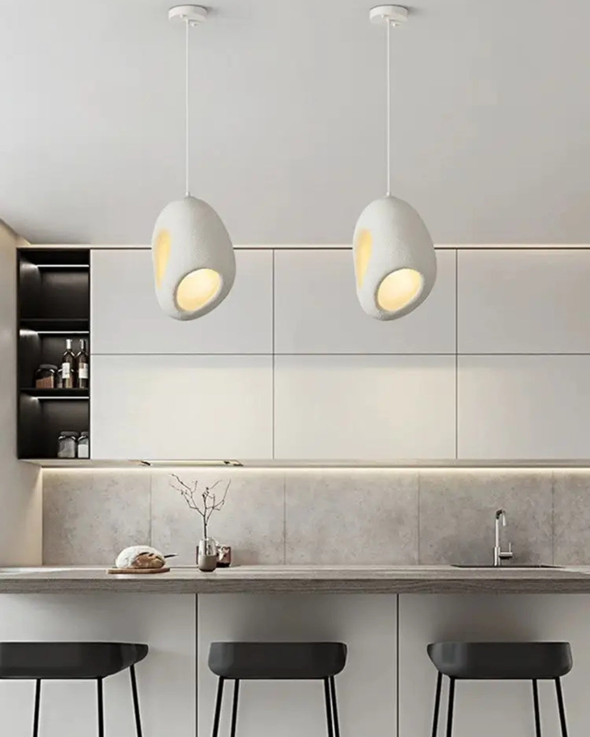 Diora - Moderne Wabi-Sabi Plafondlamp