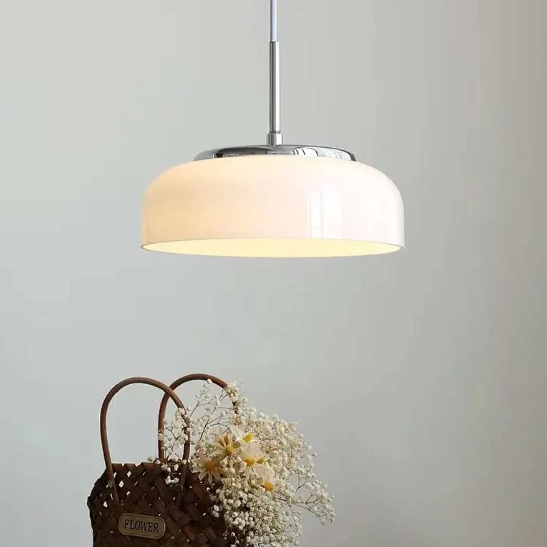 Grava - Hanglamp Chroom Wit