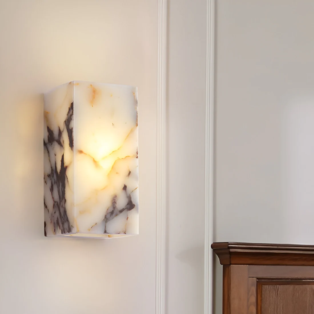 Xera - Luxe Marmeren Natuursteen Wandlamp