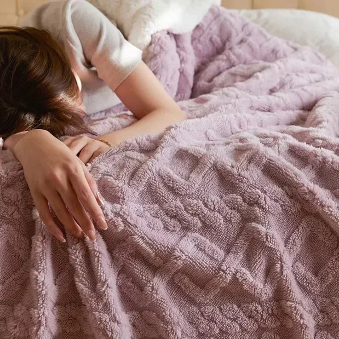 Eryndelle - Dikke Warme Fleece Deken Zacht Stijlvol voor Slaapkamer en Bank