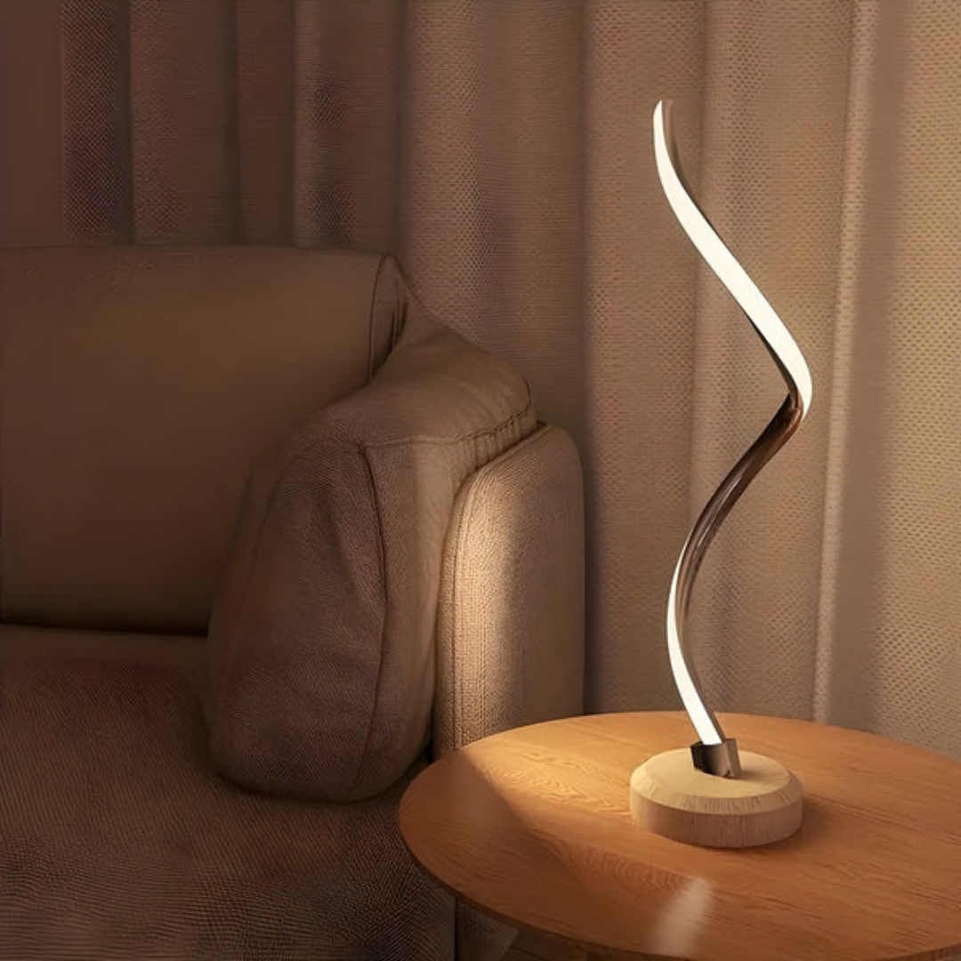 Rustic - Dimbare LED Tafellamp van Hout