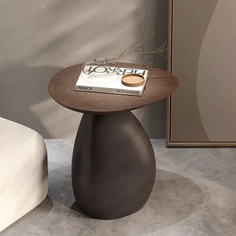 Zenovira - Tavolino da salotto Wabi Sabi con spazio di archiviazione