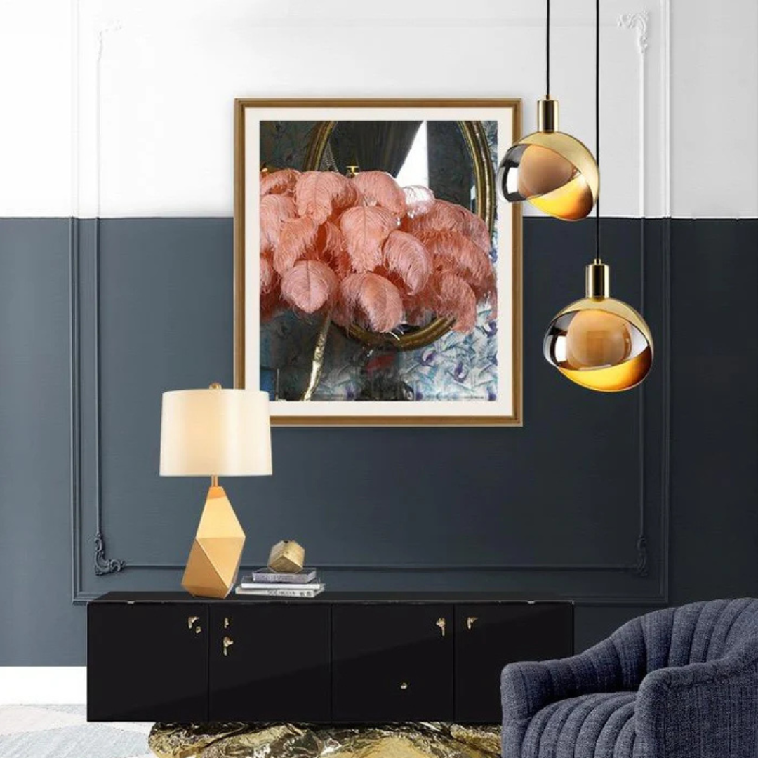 Wynd - Moderne Gouden Hanglamp Glas