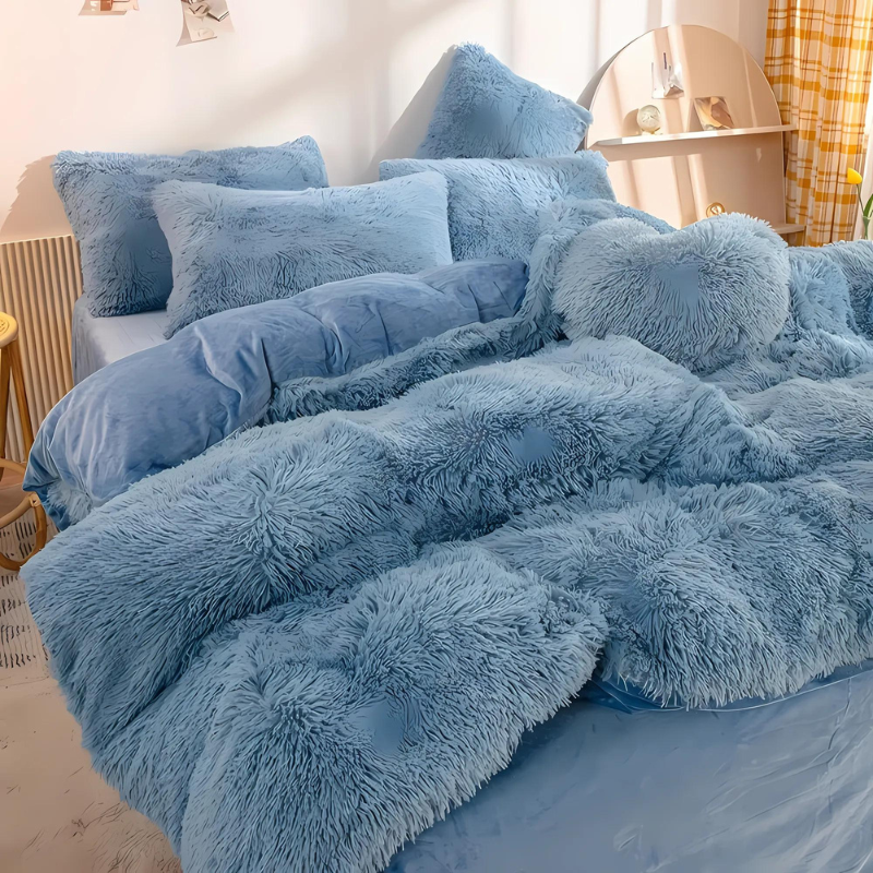 Zephariel - 3-Delige Fluwelen Beddengoedset voor Herfst en Winter