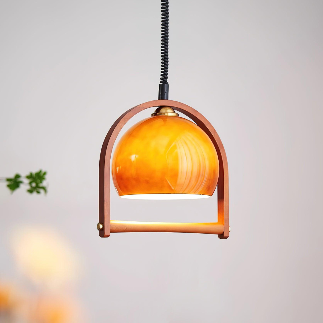Lykos - Vintage Bauhaus Hanglamp Glas