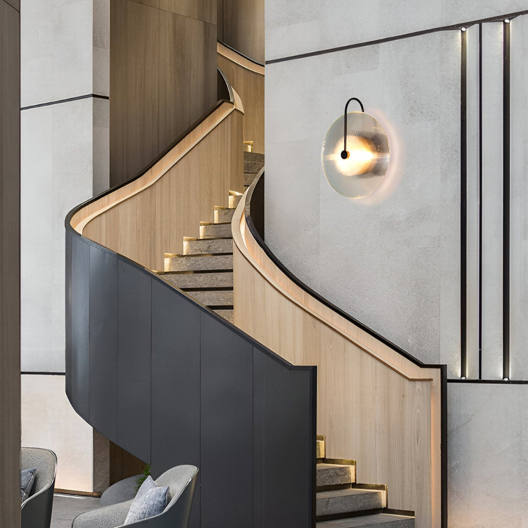 Thalor - Scandinavische Ronde Glazen Wandlamp