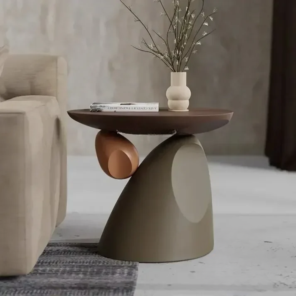 Alvèran - Dizajnový príručný stolík do obývačky s úložným priestorom