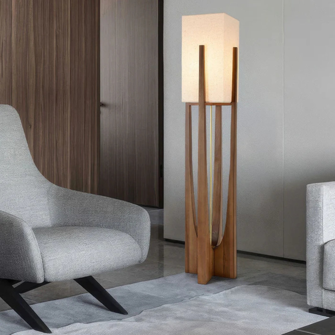 Luxora - Japanse Stijl Vloerlamp | Houten Tafellamp
