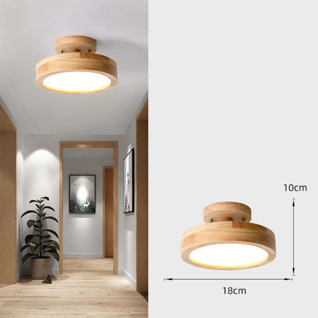 Illumine - Houten LED Plafondlamp
