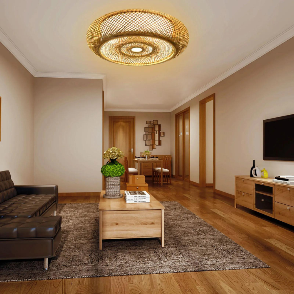 Maelira - Natuurlijke Bamboe Plafondlamp