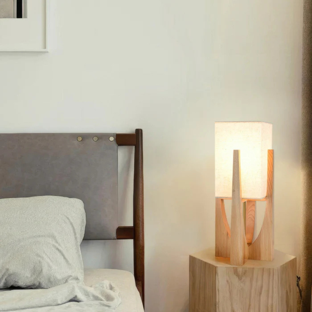 Luxora - Japanse Stijl Vloerlamp | Houten Tafellamp