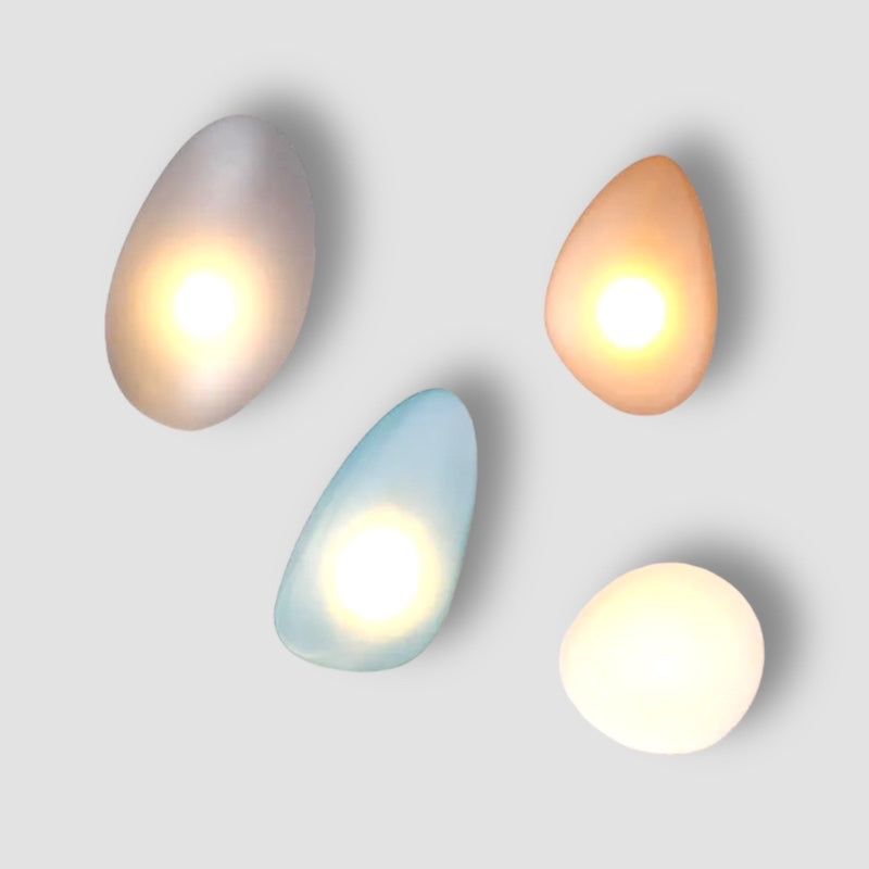 Auralia - Kleurrijke Vintage LED Wandlamp van Glas