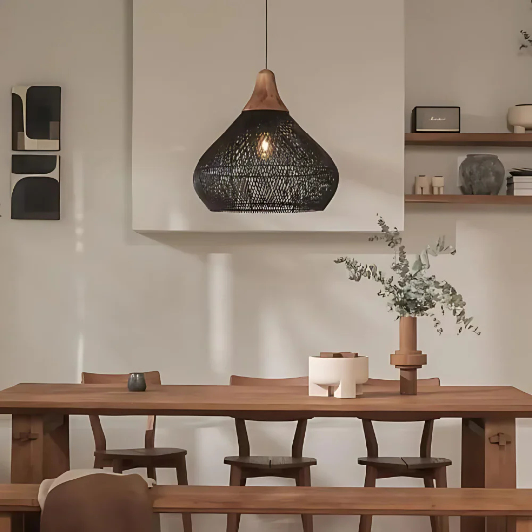 Syntia - Rieten Boho Hanglamp