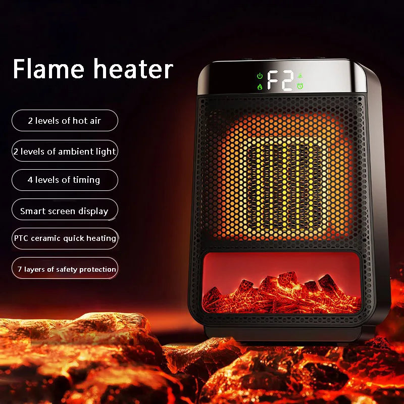 Ferinae - 1500W Draagbare Elektrische Kachel PTC Verwarming Ventilator Mini Ruimteverwarmer