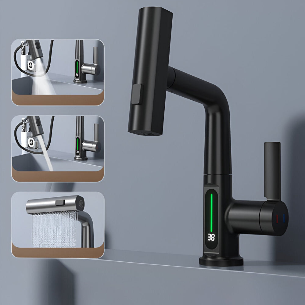 Civita -  Verstelbare Keukenkraan met Temperatuurdisplay