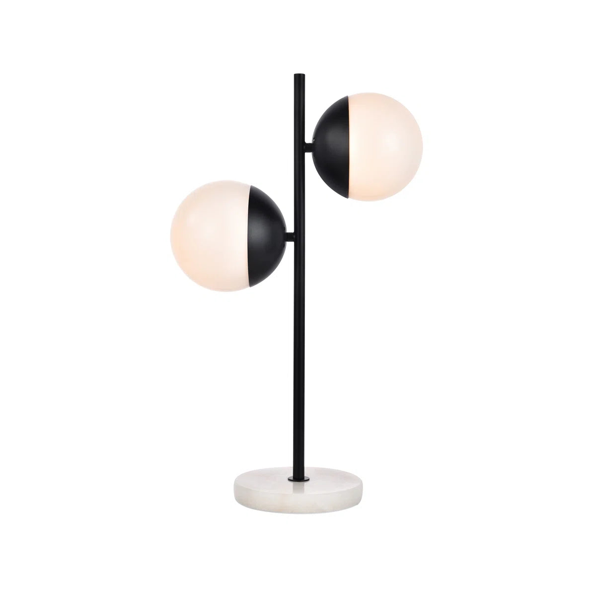 Stolní lampa Celeste Marble – moderní dekorativní světlo s dvojitou koulí