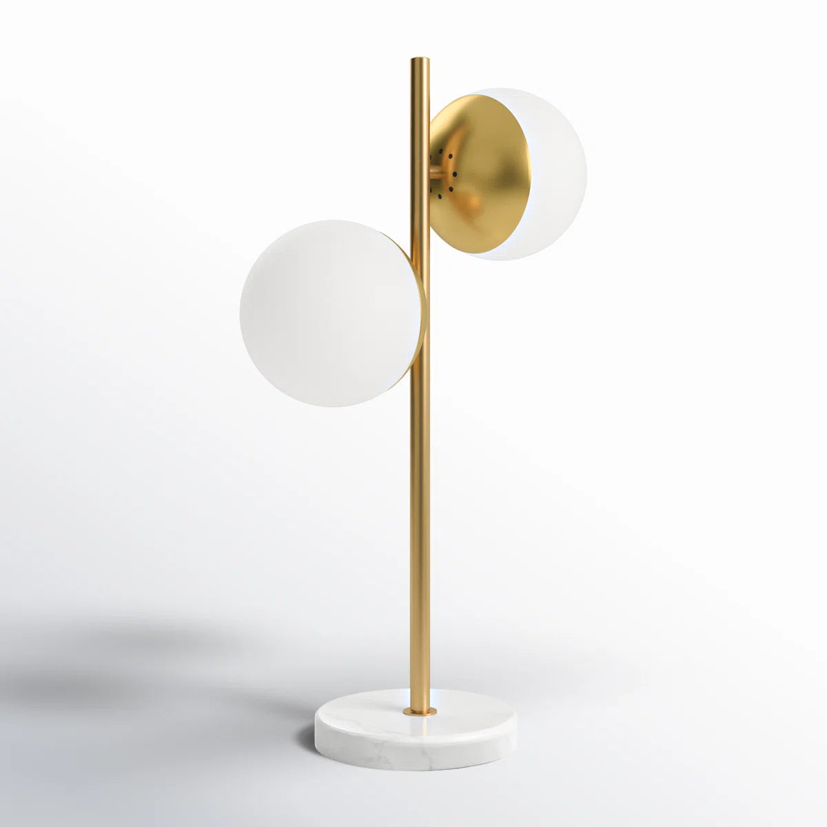 Stolní lampa Celeste Marble – moderní dekorativní světlo s dvojitou koulí