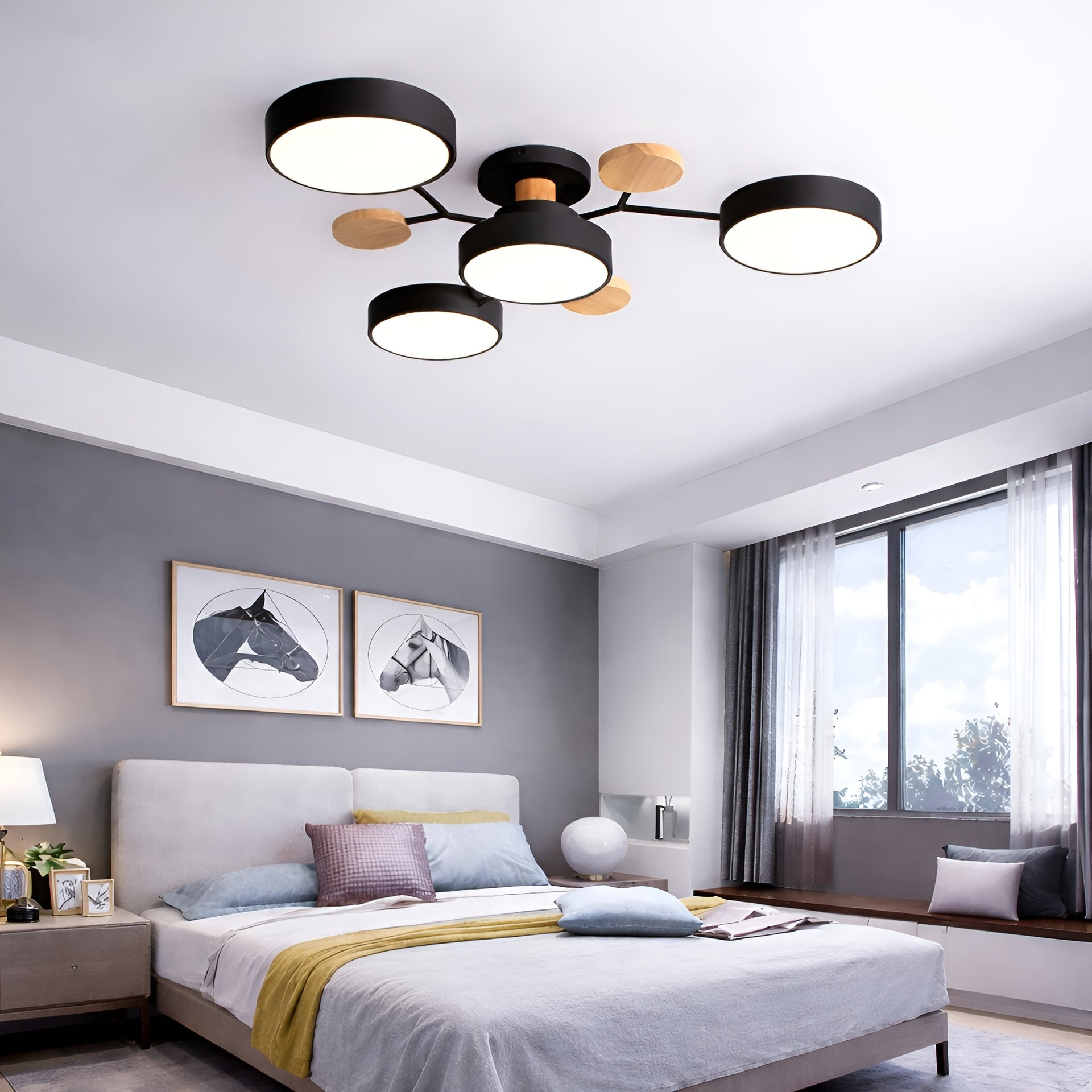 Orvexa – Moderne LED Loftlampe med Multi-Arms Design til Stue & Soveværelse