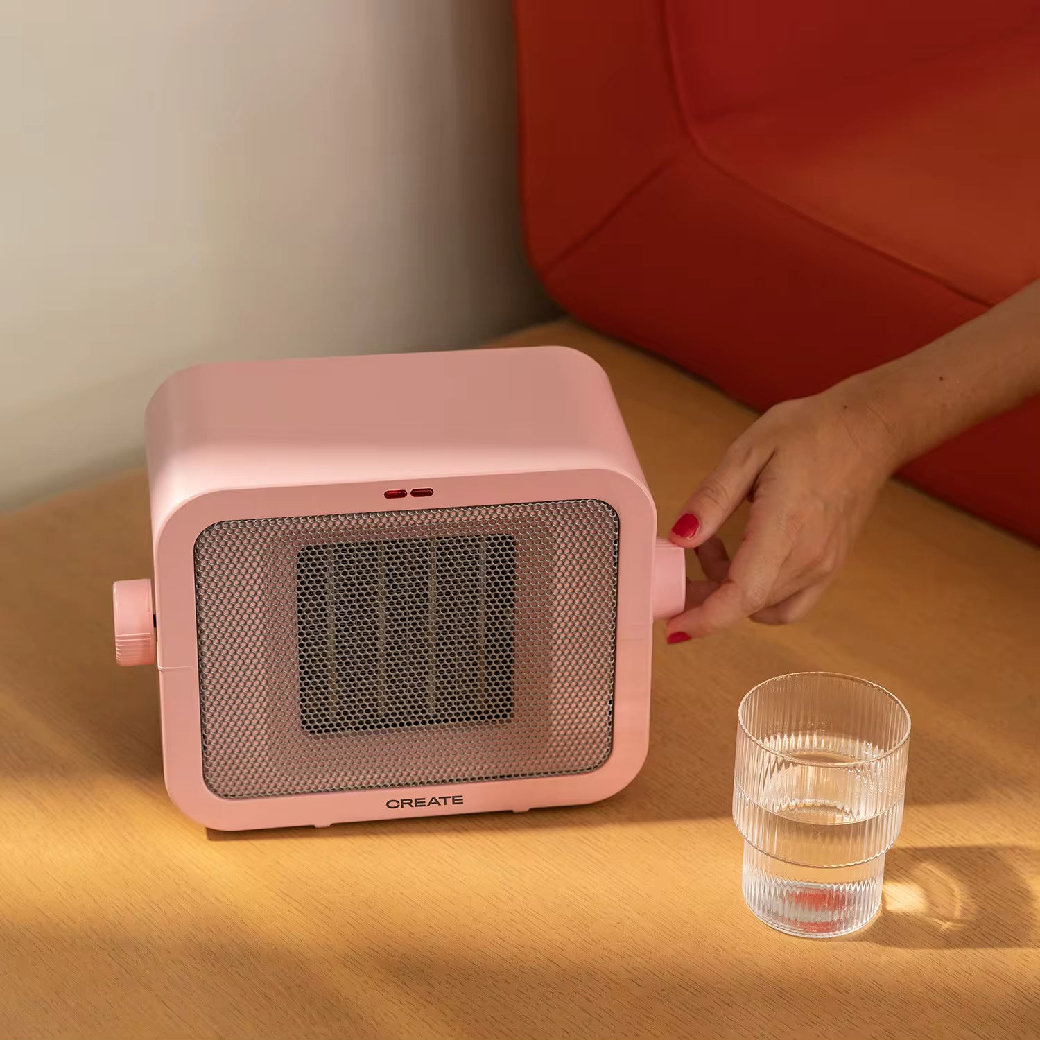 Corallith - Chauffage d'espace céramique portable 1500W avec système de sécurité