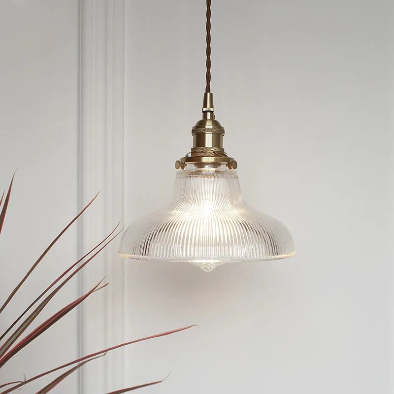 Virelian - Nordic Glass Pendant Lamp with Copper