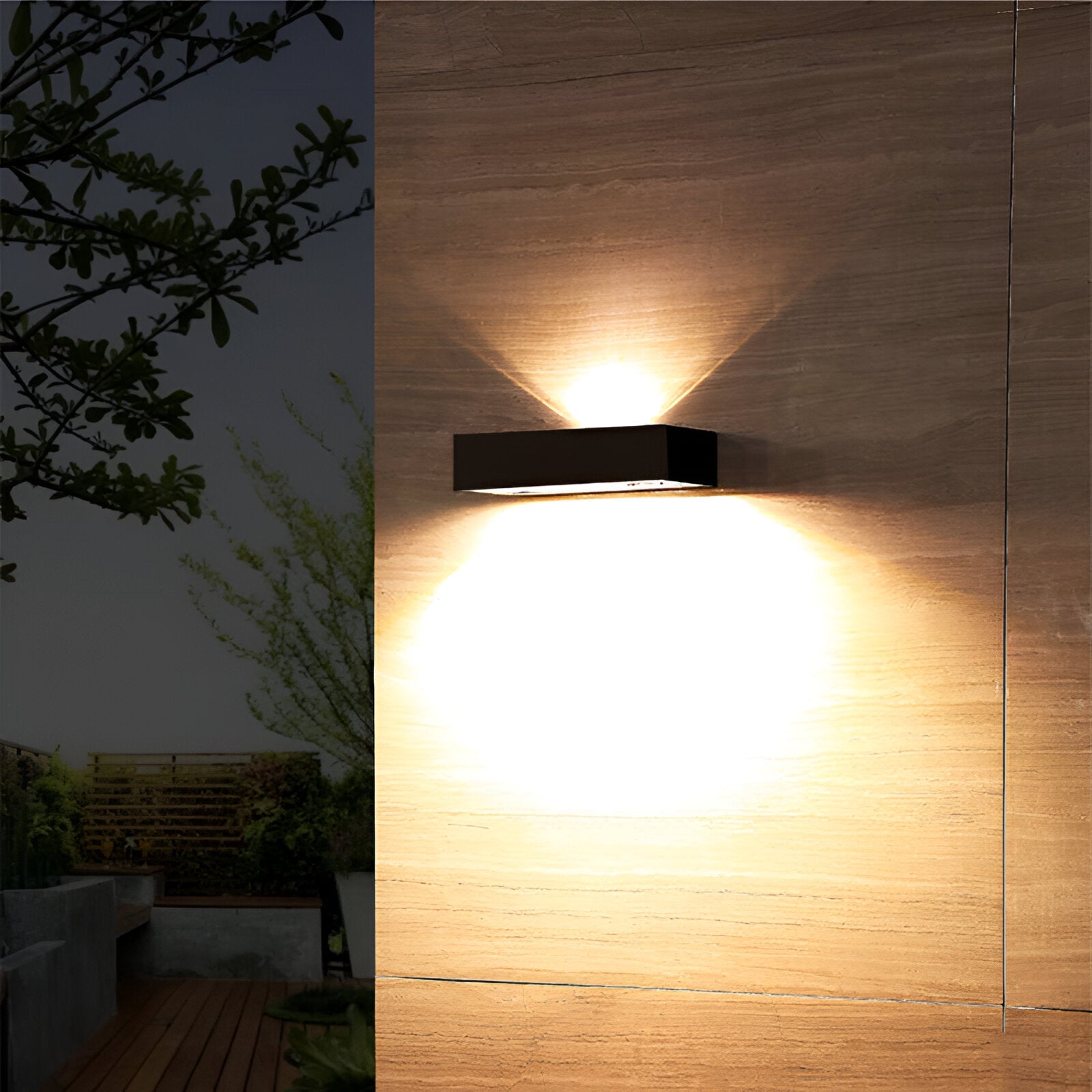 Solarae - Moderne IP65 Waterdichte Buiten Wandlamp Met Sensor