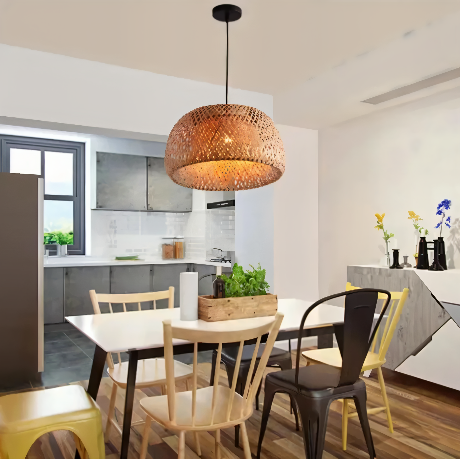 Florentis - Lampada a sospensione in canna estetica