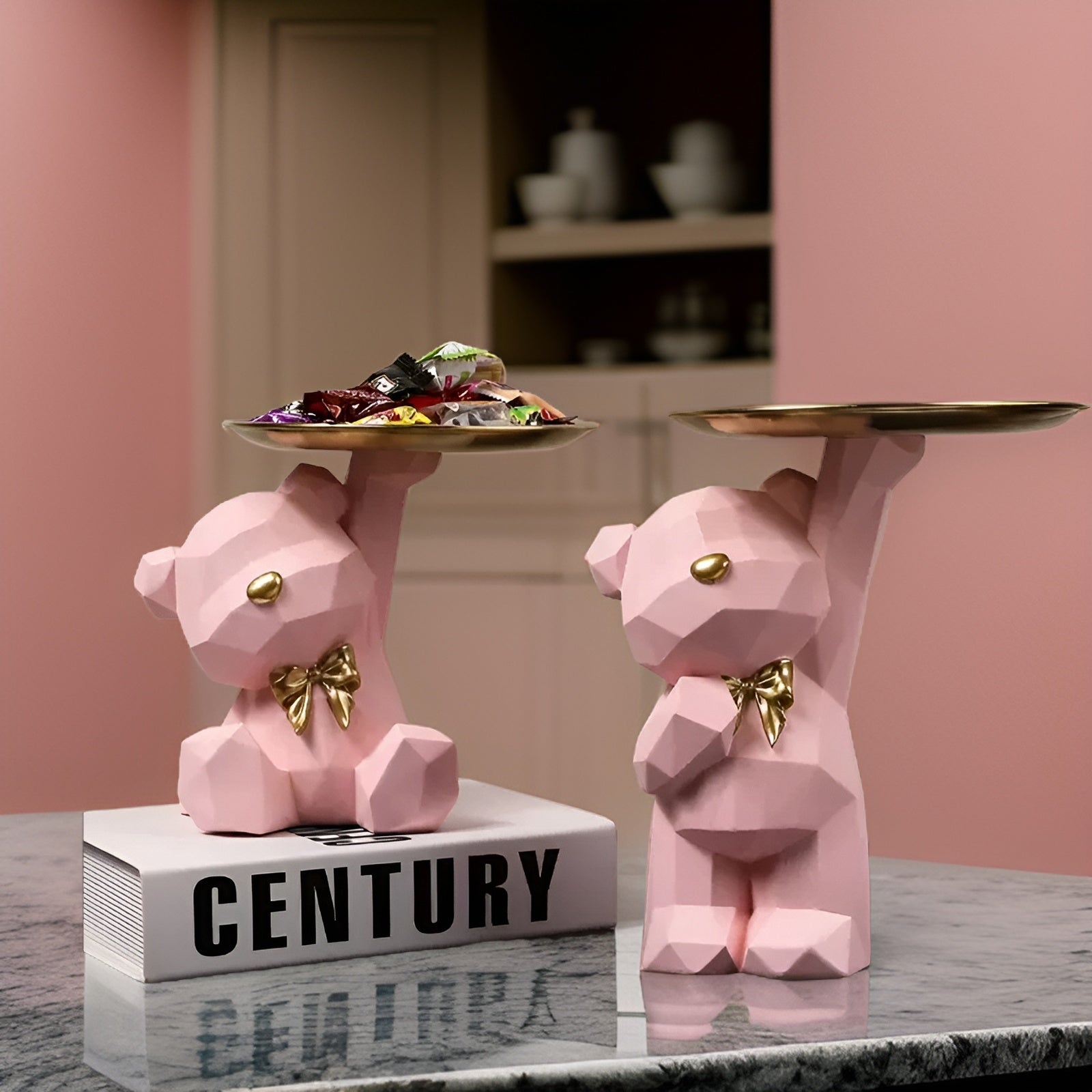 Zeniva - Decoratief Geometrisch Dienblad In Beervorm