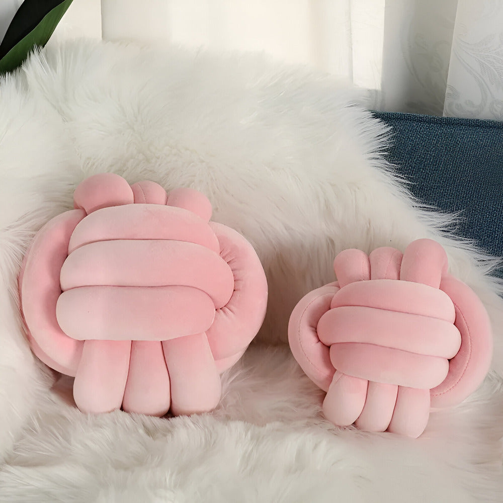 Velarca - Handgemaakt Geknoopt Rond Sierkussen