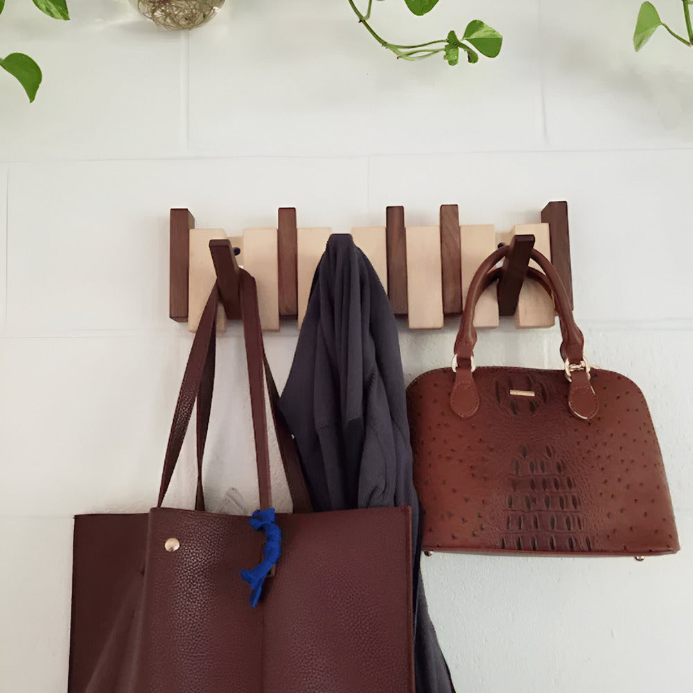 Myrralisa - Houten Kapstokhaak in Pianotoetsdesign voor de Hal