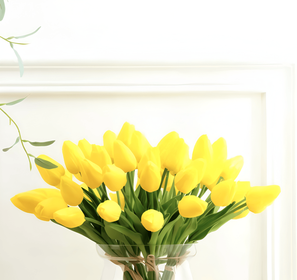 Olivessa - Set van 6 Realistische Kunsttulpenboeketten voor Huis, Tuin en Feestdecoratie