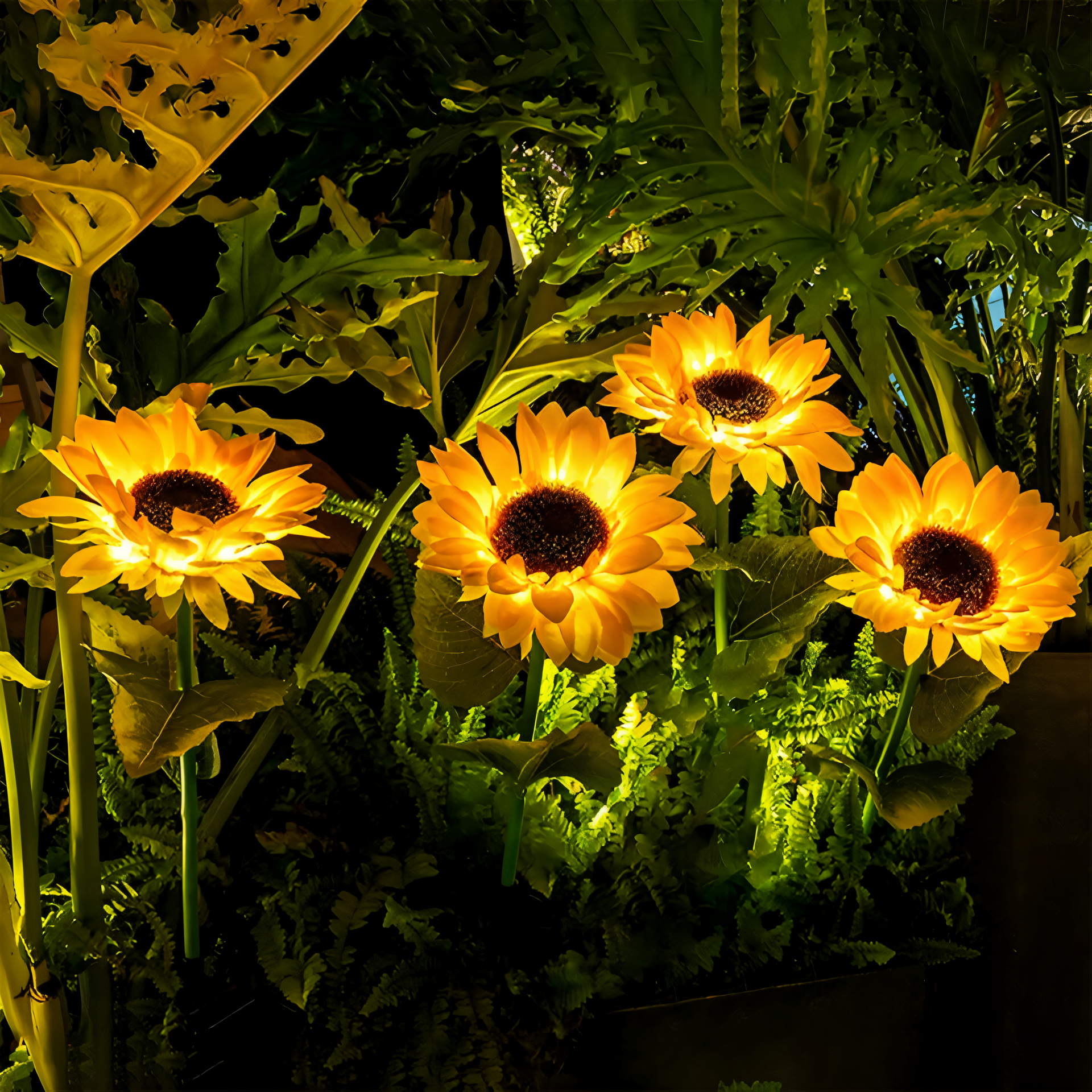 Florissa - Realistische Zonnebloem Tuinverlichting op Zonne-energie met IP65 Weerbestendigheid