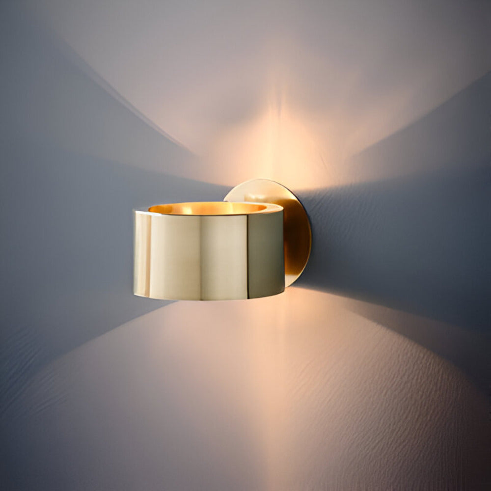 Alecta - Gouden Minimalistische Wandlamp