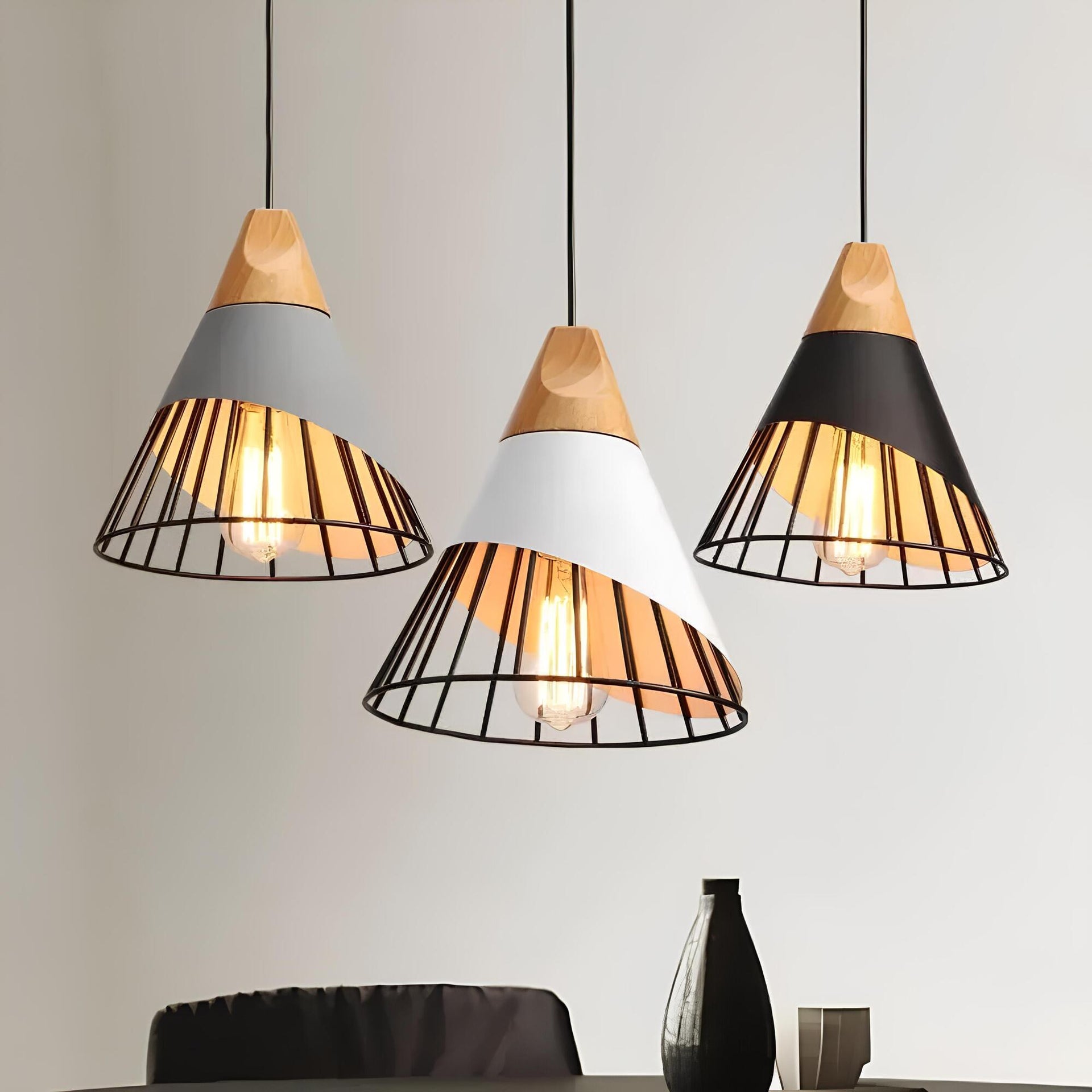 Callista - Industriële Hanglamp Met Open Kooiontwerp