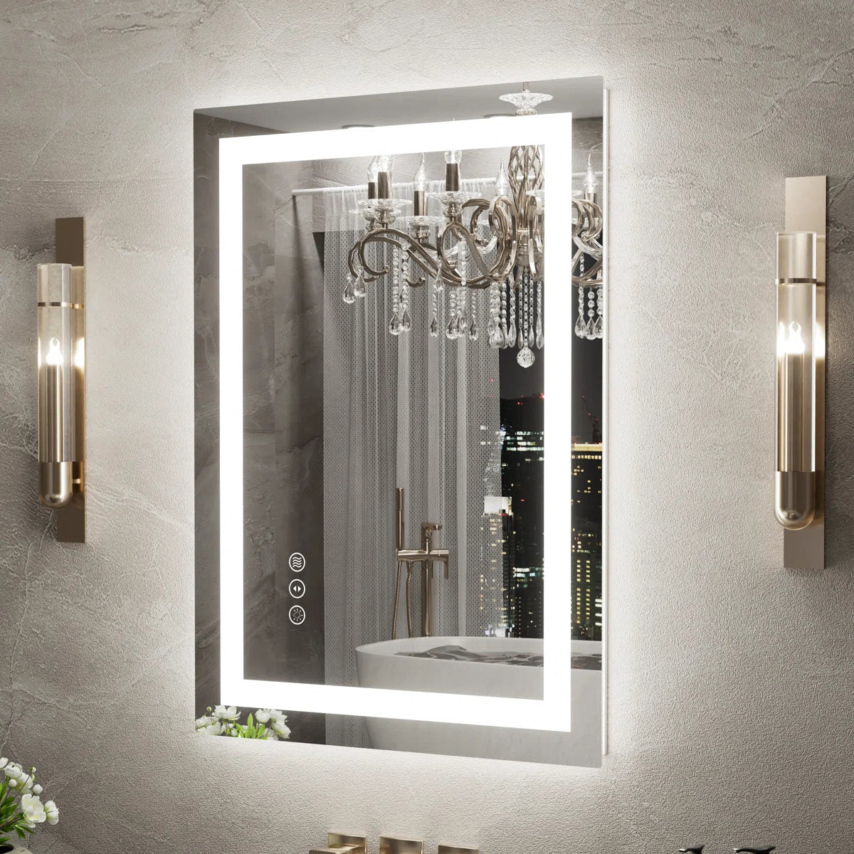 Lustro LED Lumera – Inteligentne, bezparowe lustro z oświetleniem z przodu i z tyłu
