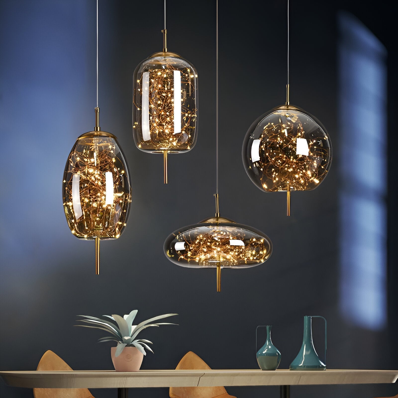 Aureth - Glazen Nordic Luxe Hanglamp